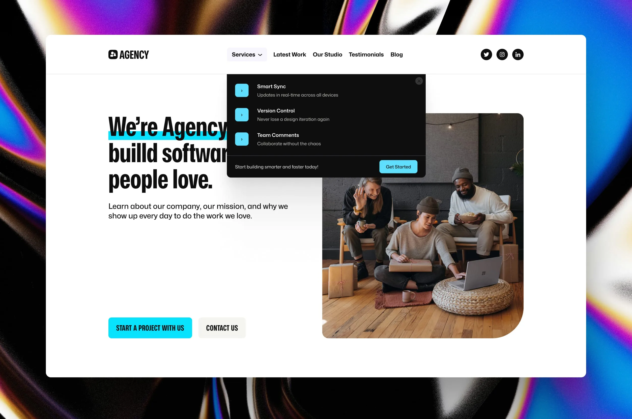 Menu frame 2