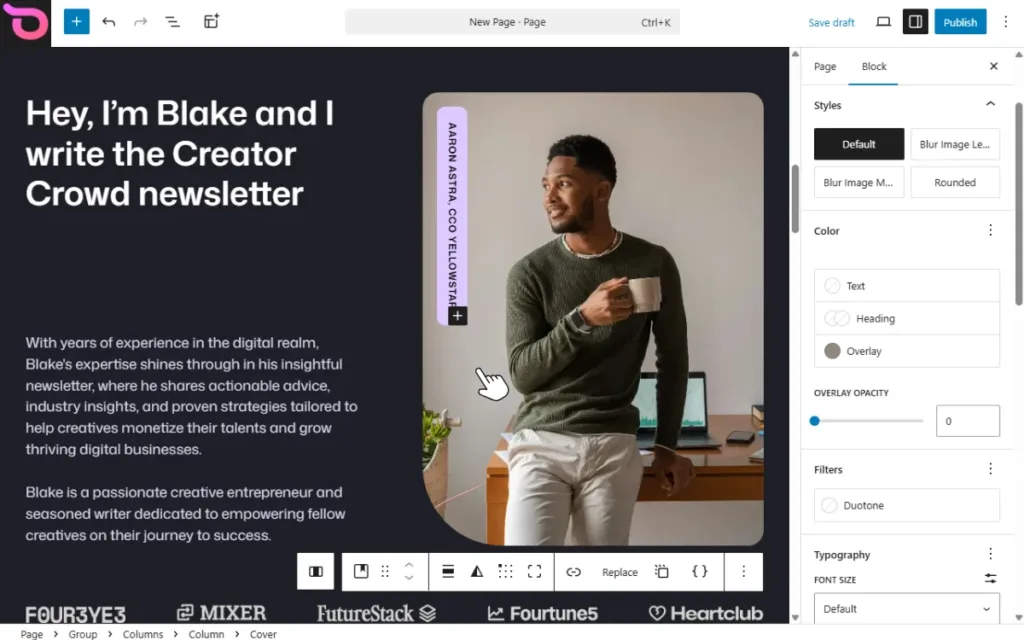Ollie block pattern edit