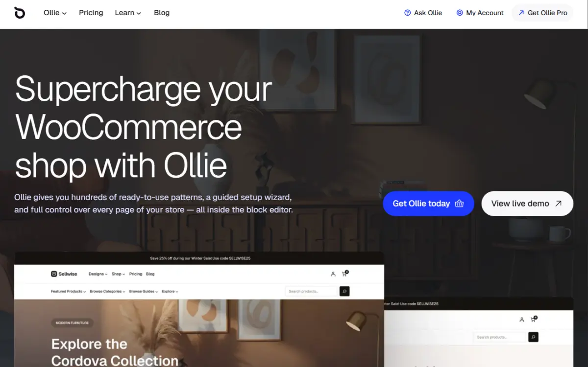 Ollie woocommerce