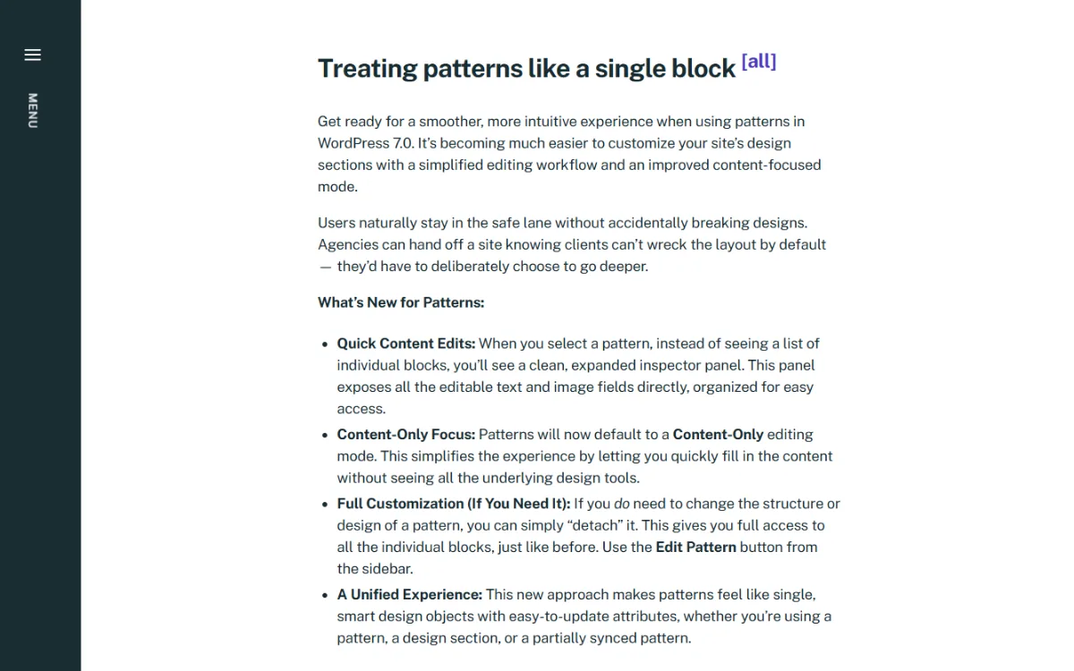 Pattern editing