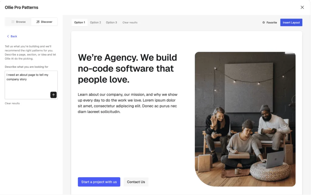 Ollie ai prompt