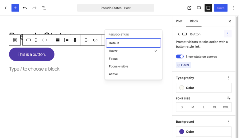 Interactive states